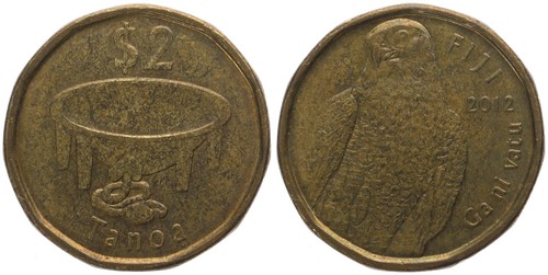 Fiji islands two dollars - -,