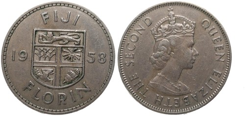 Fidschi fiji florin - fidschi, 1958