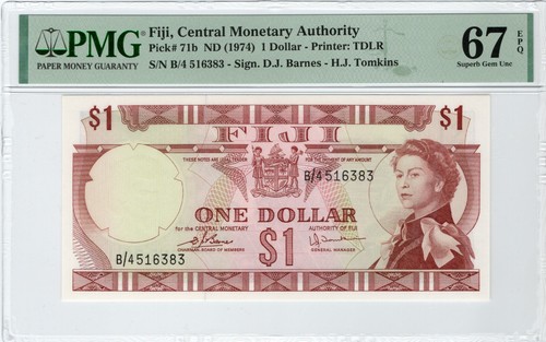 Fidschi 1974 dollar qeii - 1974,