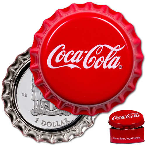 Silbermünze coca cola - silbermünze, coca-cola®