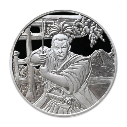 Silbermünze samurai - 1,