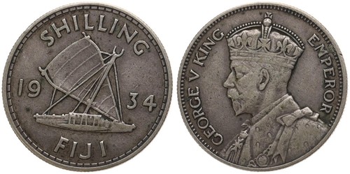 Fidschi fiji shilling 1934 - -, 1