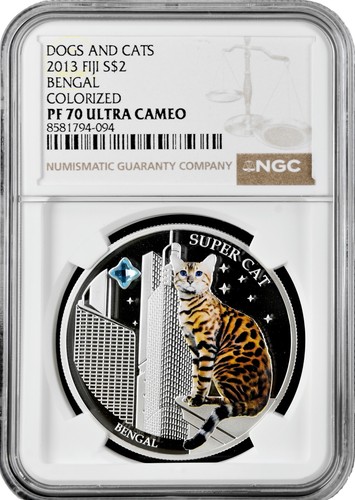 Fidschi dollar pf70 - (fiji),