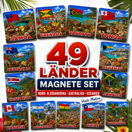 Länder magnete set - 49, nord