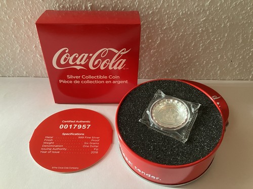 Coca cola silbermünze 2018 - coca-cola,